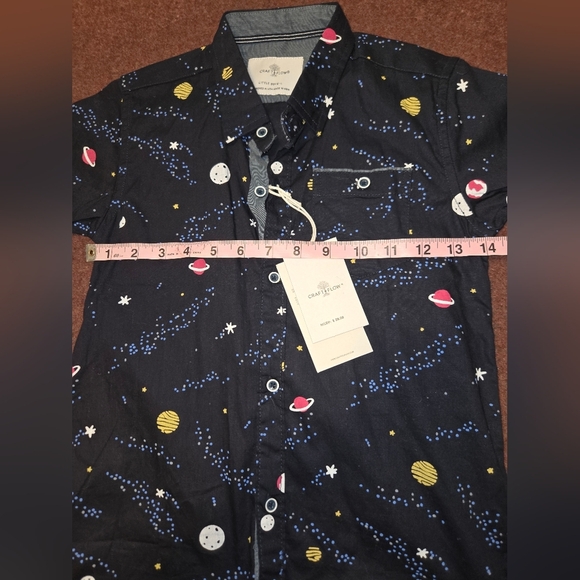 Craft & Flow Celeste Navy Shirt Little Boy's Size 6 New - Picture 7 of 9